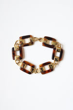 Tortoise Shell Link Chunky Bracelet