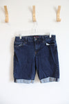Tommy Hilfiger Dark Wash Cuffed Jean Shorts | 6