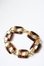 Tortoise Shell Link Chunky Bracelet