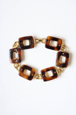 Tortoise Shell Link Chunky Bracelet