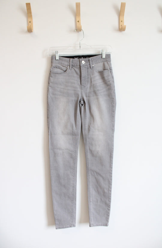 White House Black Market Gray Skinny Jeans | 00R