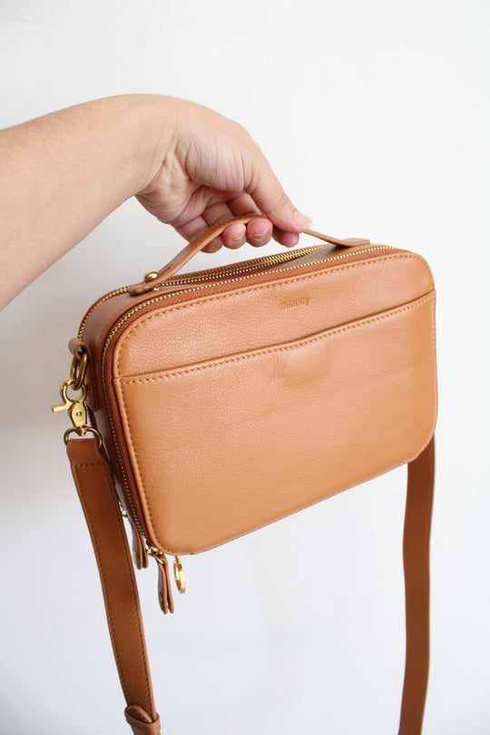 Minooy Brown Clio Crossbody Bag