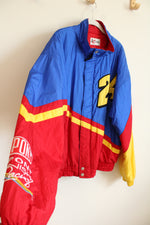 Nascar Vintage Jeff Gordon Flames Dupont Chase Authentics Racing Jacket | L