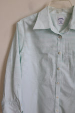 Brooks Brothers Fitted Blue Plaid Button Down Shirt | 14