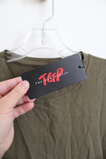 NEW The Gym People Olive Green Tee | M