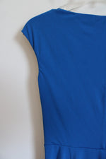 Muse Boston Proper Bright Blue Fitted Stretch Dress | 4