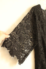 NEW Chicos Black Wide Sleeve Lace Dress | 12