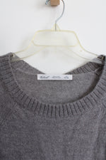NEW Woolrich Gray Mohair Knit Owl Sweater | L Petite