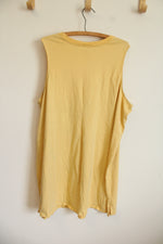 Old Navy Butter Yellow Cotton Tank Dress | 3X