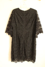 NEW Chicos Black Wide Sleeve Lace Dress | 12