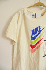 NEW Nike Cream Logo Tee | L (10/12)