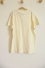 NEW Nike Cream Logo Tee | L (10/12)
