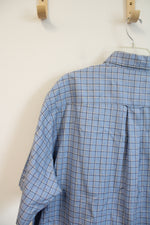 Cabela's Outfitter Series Blue Plaid Button Down Shirt | XL Tall