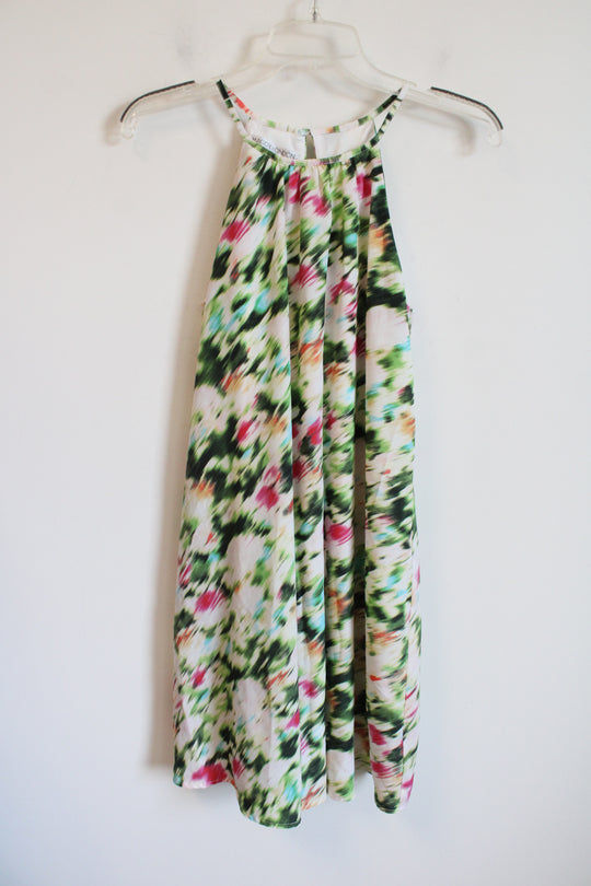 Maggy London Green Pink Multi Colored Dress | 4