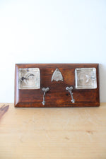 Wooden Vintage Inkwell Stand