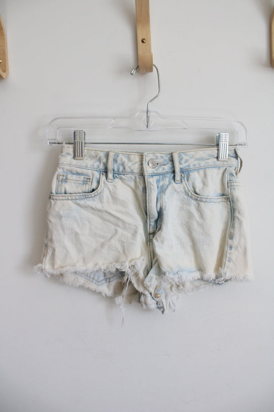 Pacsun High Rise Festival Light Wash Jean Shorts | 22