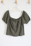 NEW American Eagle Olive Green Top | S