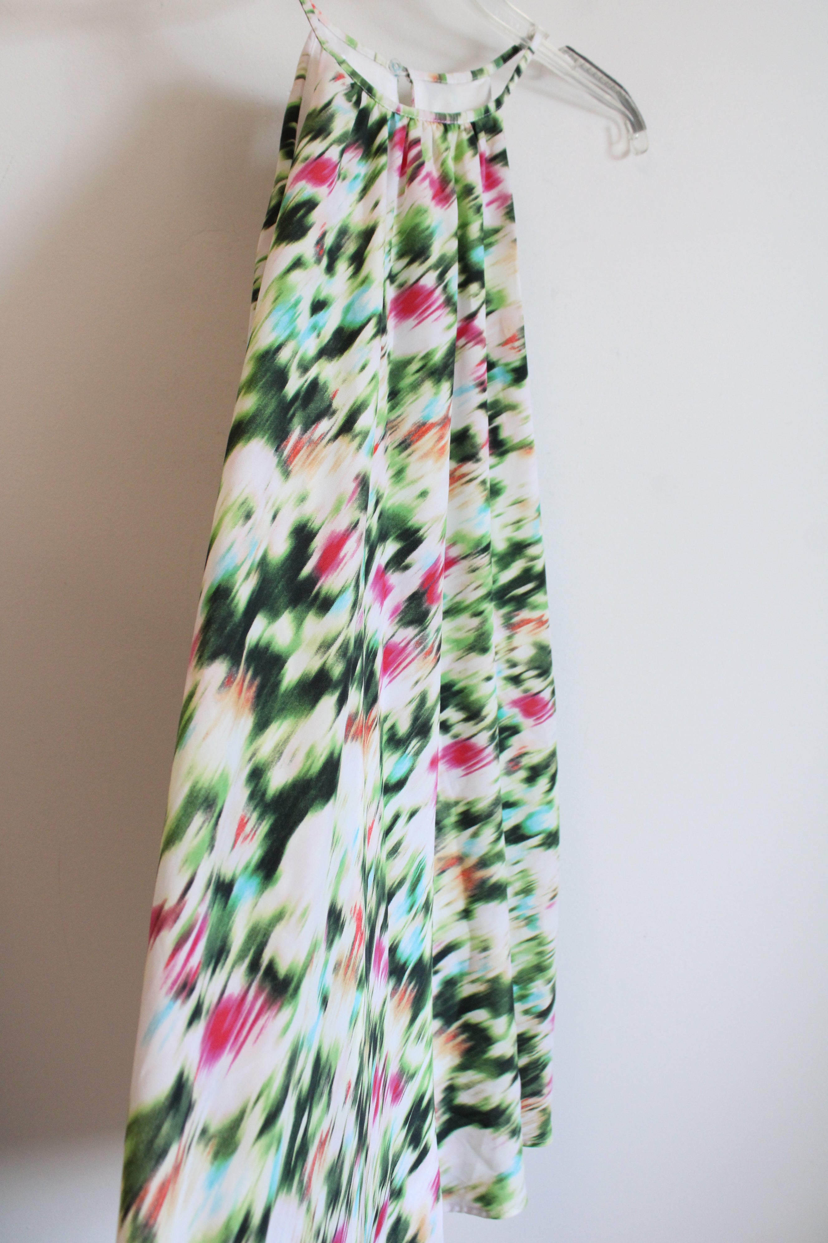 Maggy London Green Pink Multi Colored Dress | 4