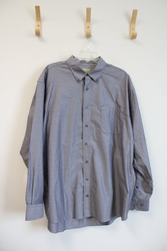 Cabela's Outfitter Series Gray Button Down Shirt | XL Tall