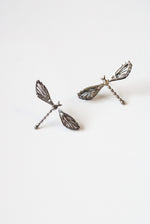 Sterling Silver Dragonfly Stud Earrings