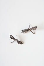Sterling Silver Dragonfly Stud Earrings
