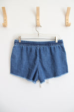 Aerie Drawstring Denim Shorts | S