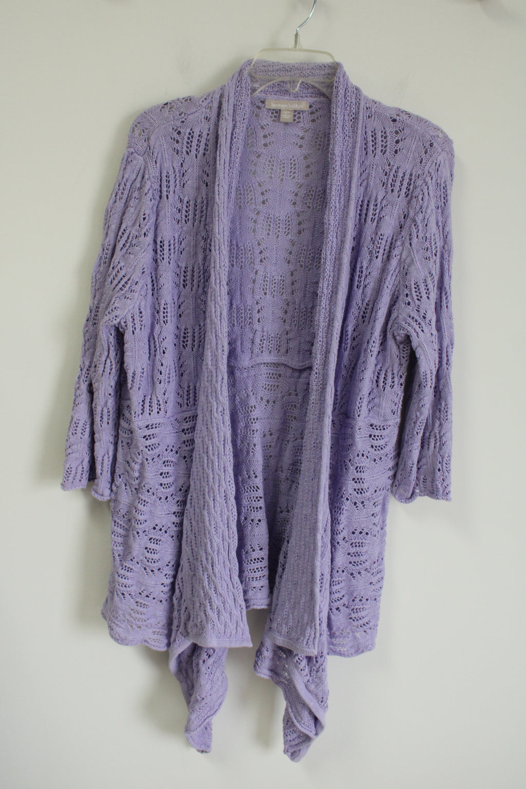 Woman Within Purple Knit Cardigan | 18/20 L