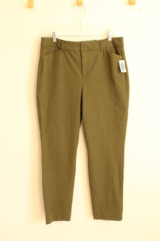 NEW Old Navy Army Green High-rise Dress Pants | 14