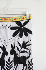 Vanessa Virginia Anthropologie Sonja Black White & Yellow Skirt | 8