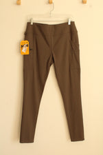 NEW Carhartt Dark Tan Leggings with Zip Pocket | M