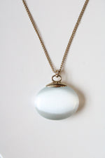 White Tiger's Eye Pendant Necklace