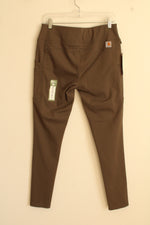 NEW Carhartt Dark Tan Leggings with Zip Pocket | M