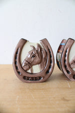 Vintage Ceramic Southwestern Horseshoe Salt & Pepper Shaker Set