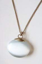 White Tiger's Eye Pendant Necklace