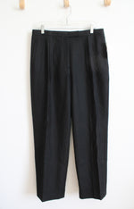 Liz Claiborne Black Wool Trouser Pants | 16P