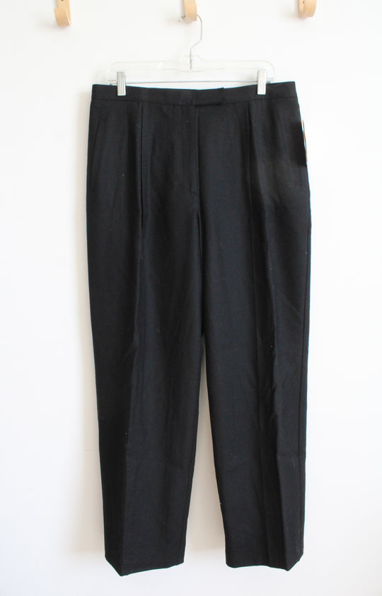 Liz Claiborne Black Wool Trouser Pants | 16P