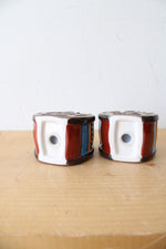 Vintage Ceramic Southwestern Horseshoe Salt & Pepper Shaker Set
