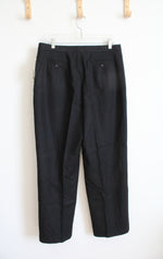 Liz Claiborne Black Wool Trouser Pants | 16P