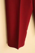 NEW Alfred Dunner Maroon Stretch Waistband Dress Pants | 10