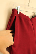 NEW Alfred Dunner Maroon Stretch Waistband Dress Pants | 10