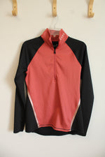 Under Armour ColdGear Coral Black 1/4 Zip Pullover | M