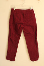 Old Navy Maroon Front Seam Cotton Pants | 2
