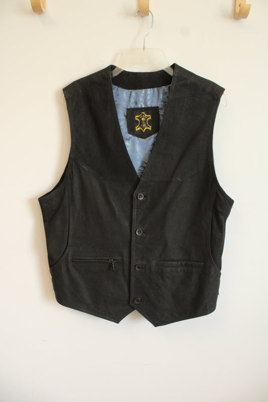 Ty & Ja Plzen Czech Republic Brushed Suede Leather Vest | L