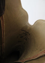 R. Watson Antique #4506-2 Saddle Bruciato Full Quill Ostrich Boots | Size 12 EE