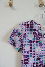 Barro Juniors Purple Patterned Scrub Top | S