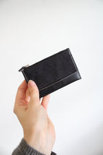 Coach Signature Black Canvas/Leather Keychain Wristlet Coin Purse