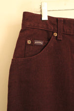 NEW Rider by Lee Dark Maroon Cotton Relaxed Fit Straight Jeans | 16