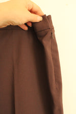 NEW Sigrid Olsen Brown Straight Leg Dress Pants with Side Zipper | 14