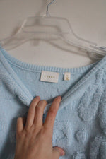 NEW Cyrus Delicate Blue Floral Chunky Sweater | S