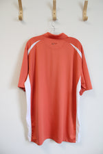 Greg Norman Orange & White Polo Shirt | XL